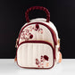 Loungefly Originals Cream & Red Floral Sling Bag - GeekCore