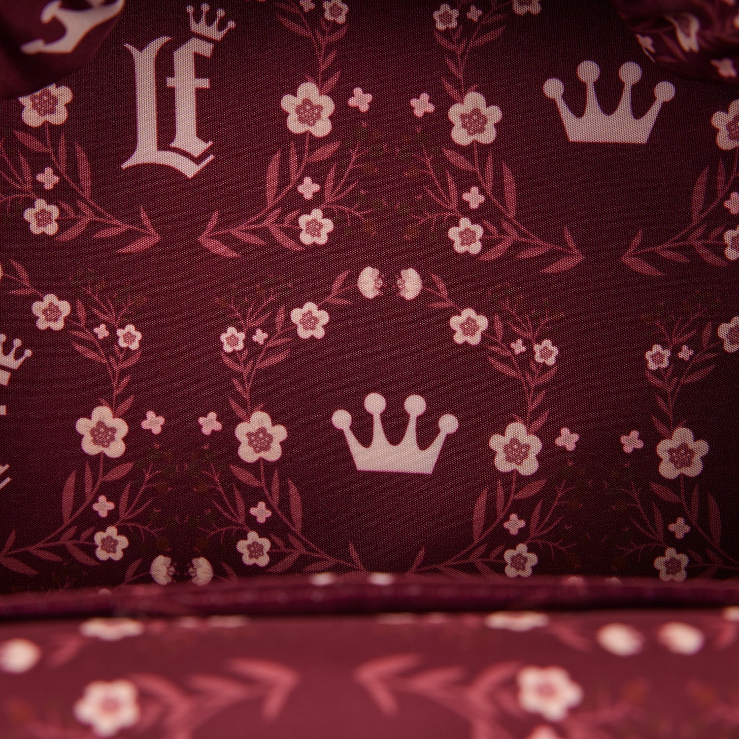 Loungefly Originals Cream & Red Floral Sling Bag - GeekCore