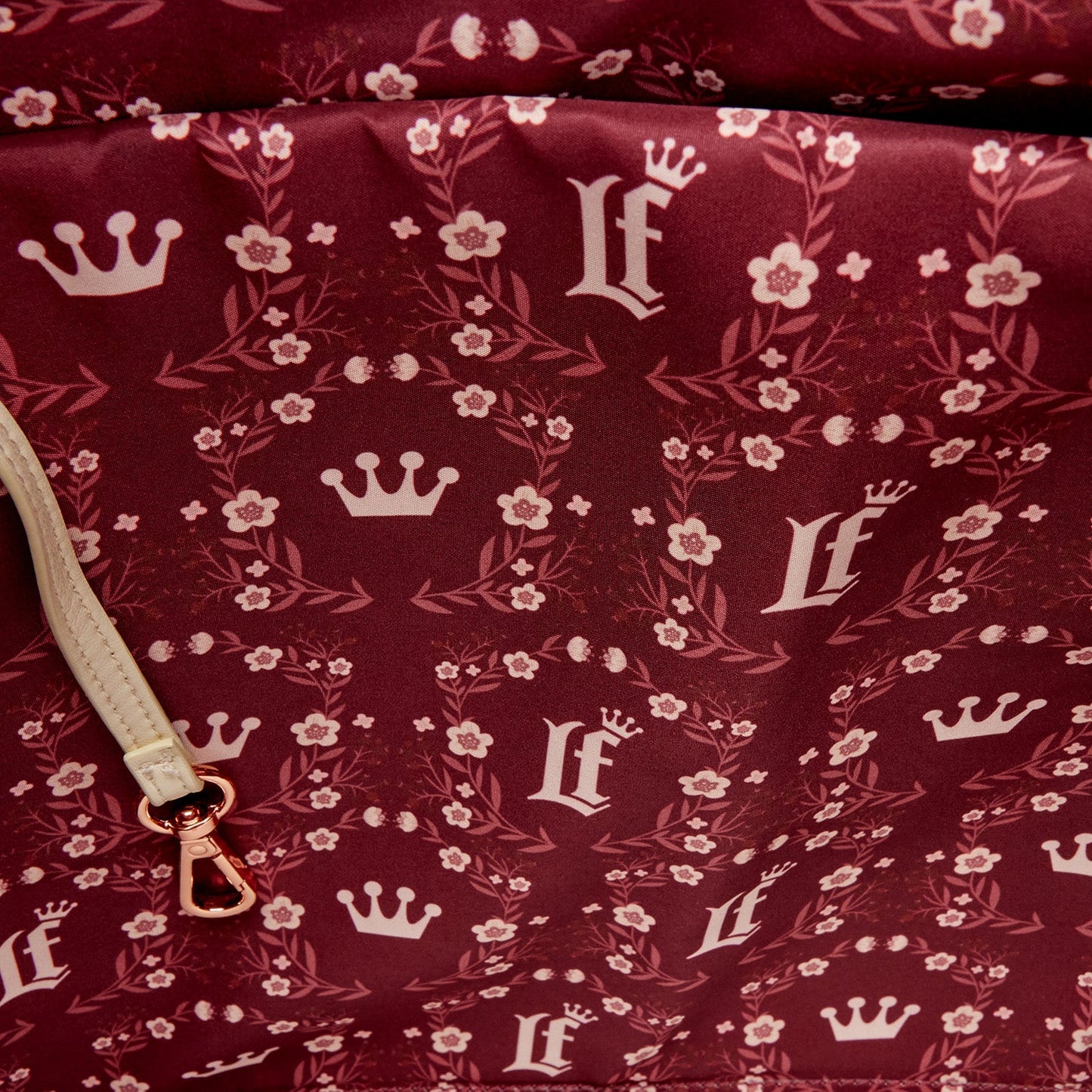 Loungefly Originals Cream & Red Floral Tote Bag - GeekCore