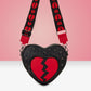 Loungefly Originals Figural Broken Heart Crossbody Bag - GeekCore