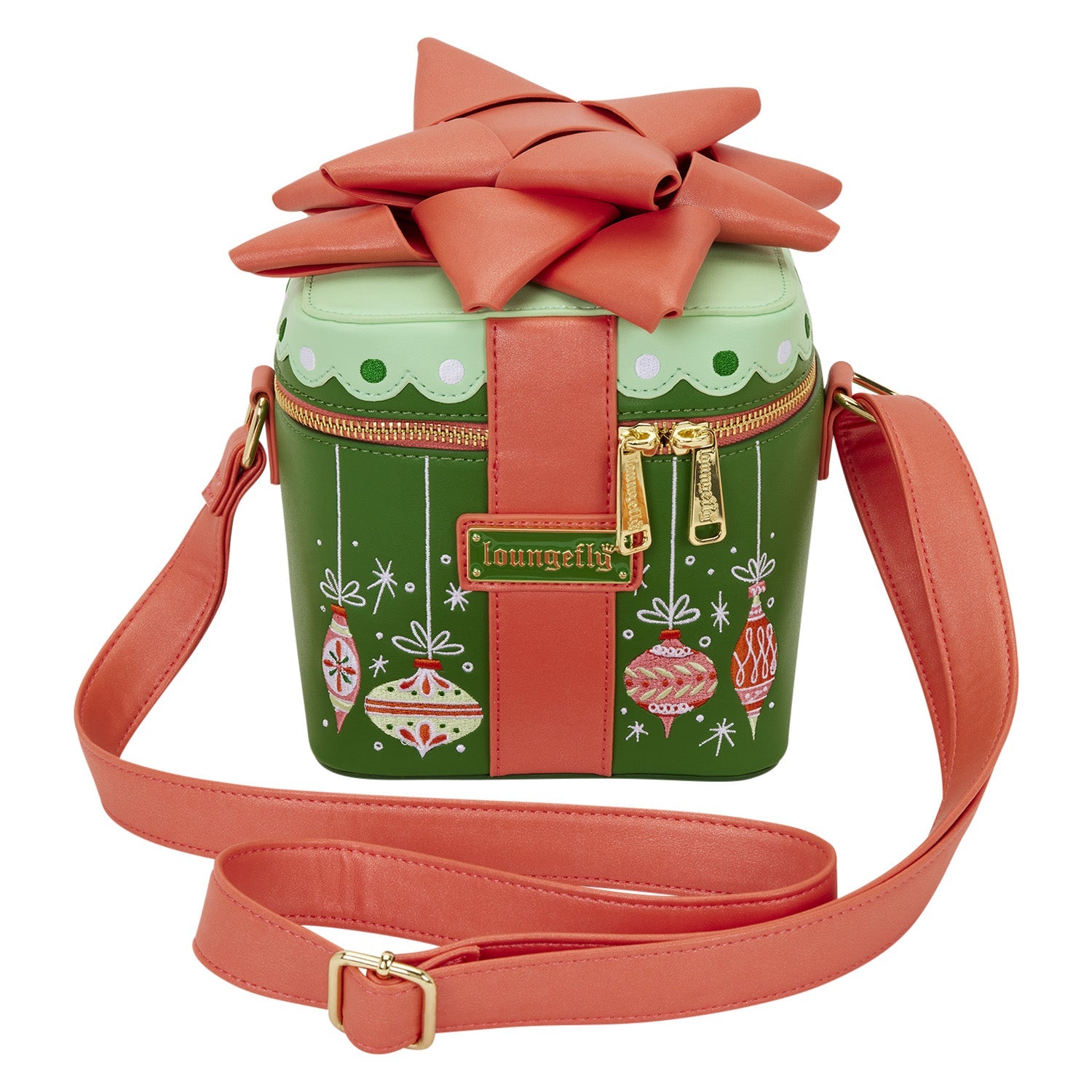 Loungefly Originals Figural Holiday Gift Crossbody Bag - GeekCore