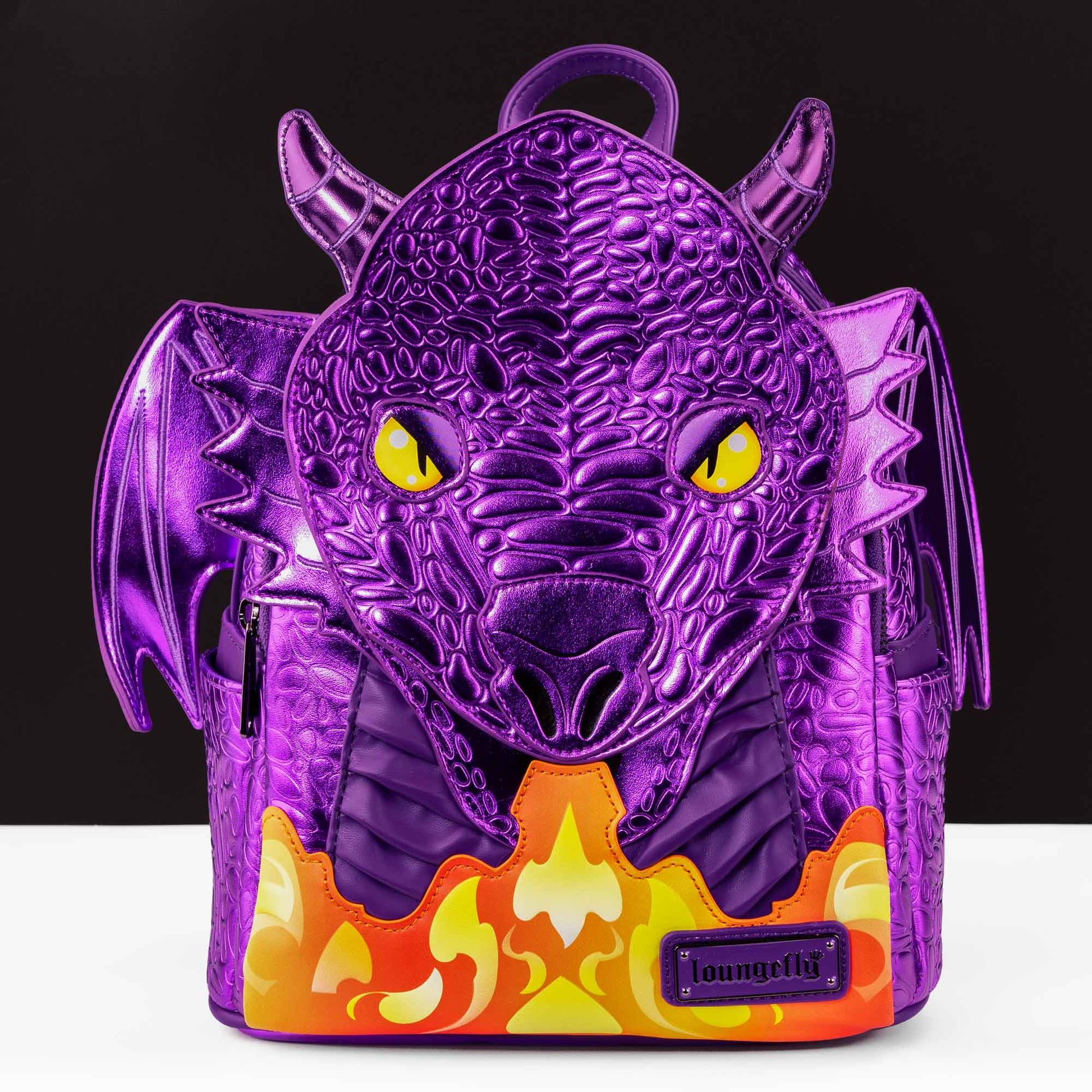 Loungefly Originals Purple Dragon Mini Backpack - GeekCore