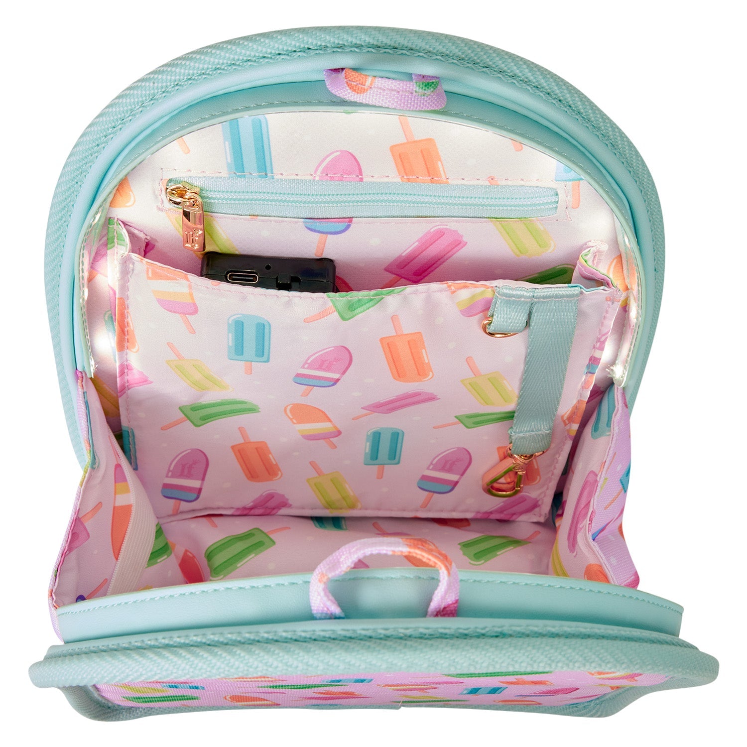 Loungefly Popsicle Light - Up Mini Backpack Insert Organizer - GeekCore