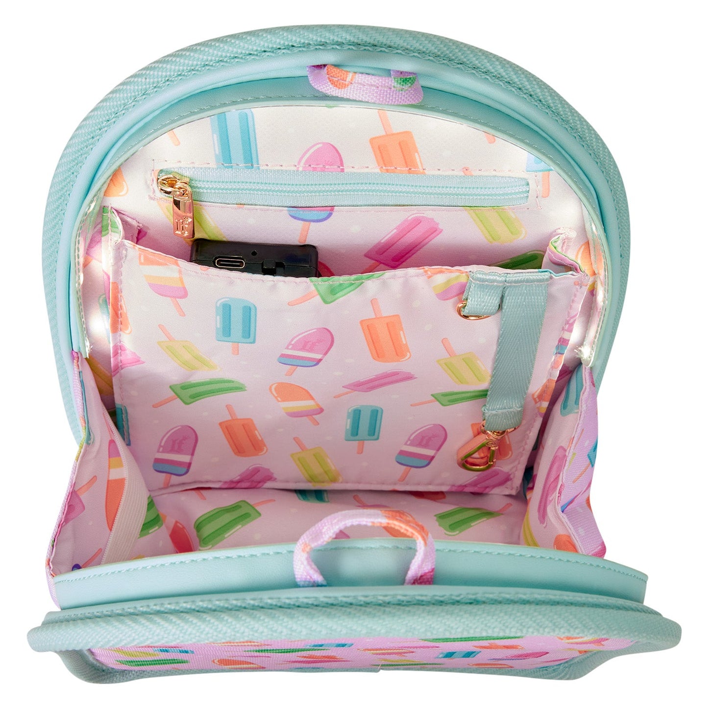 Loungefly Popsicle Light - Up Mini Backpack Insert Organizer - GeekCore