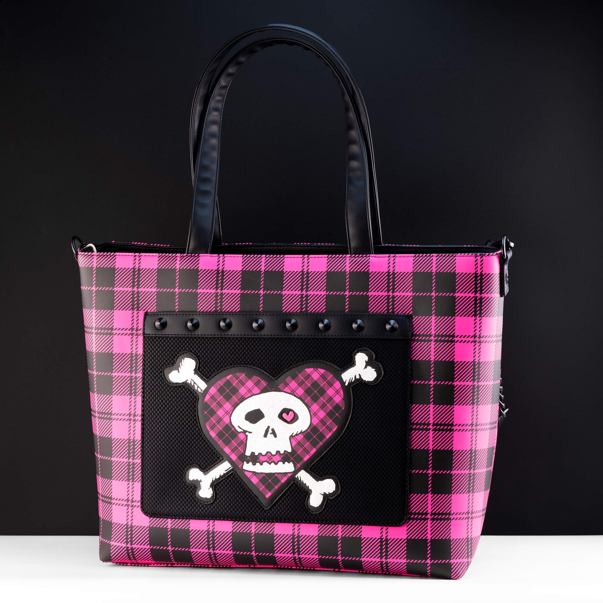 Loungefly x Avril Lavigne Logo Tote Crossbody Bag with Coin Bag - GeekCore