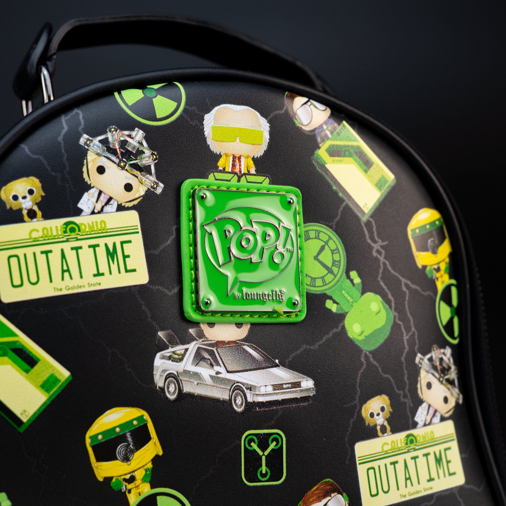 Loungefly x Back To The Future Glow In The Dark Plutonium Backpack - GeekCore
