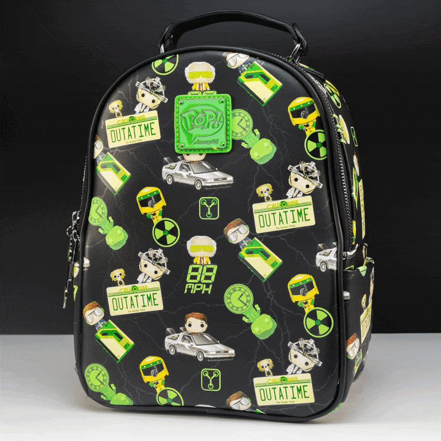 Loungefly x Back To The Future Glow In The Dark Plutonium Backpack - GeekCore