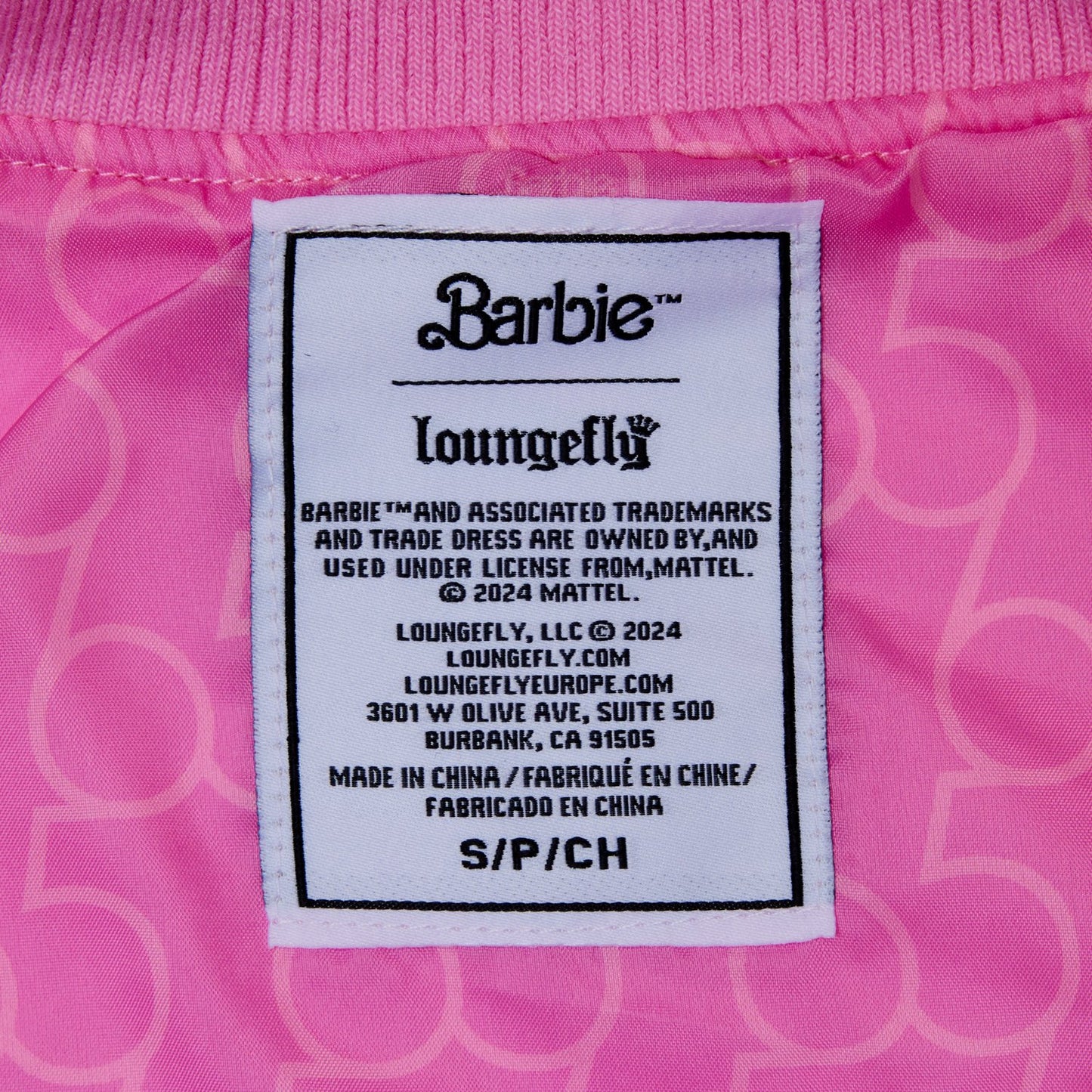 Loungefly x Barbie 65th Anniversary Bomber Jacket - GeekCore