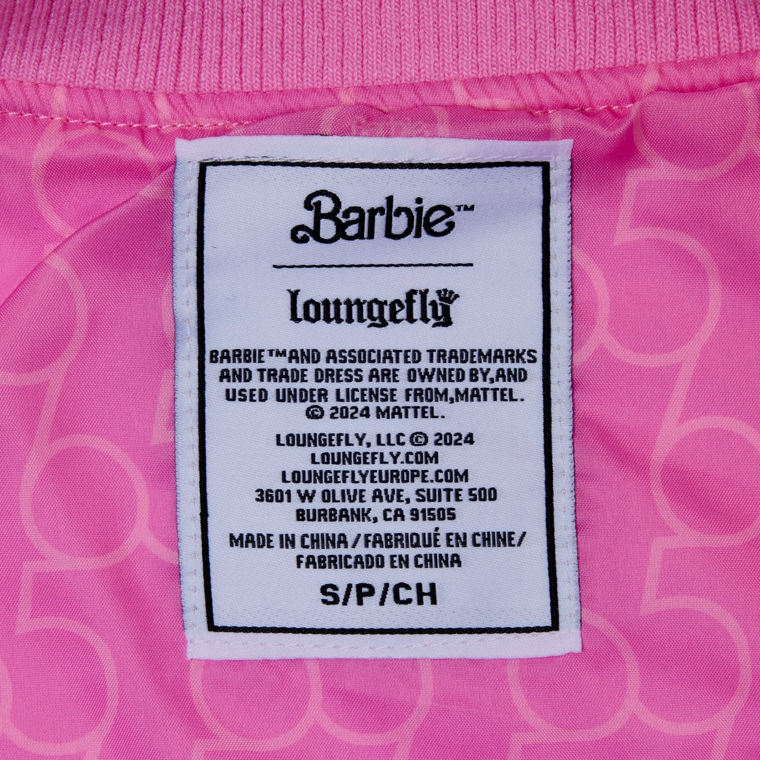 Loungefly x Barbie 65th Anniversary Bomber Jacket - GeekCore