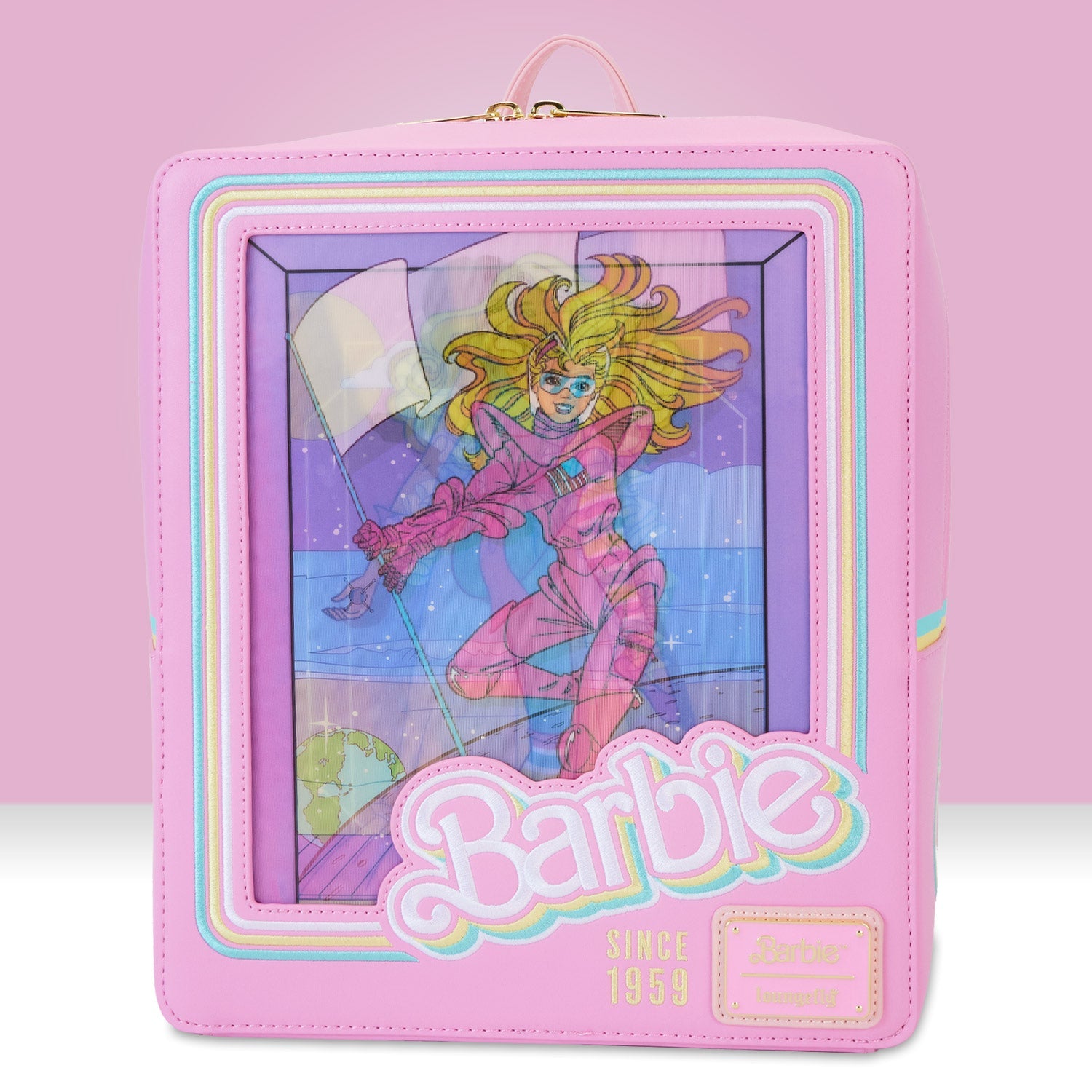 Loungefly x Barbie Doll Box Triple Lenticular Mini Backpack - GeekCore