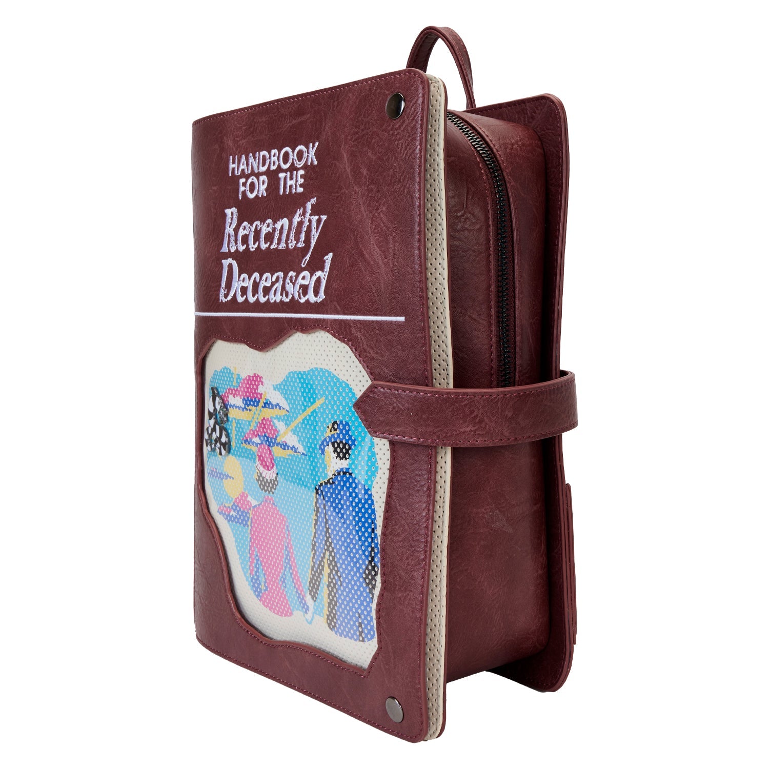 Loungefly x Beetlejuice Handbook For The Recently Deceased Pin Trader Backpack - GeekCore
