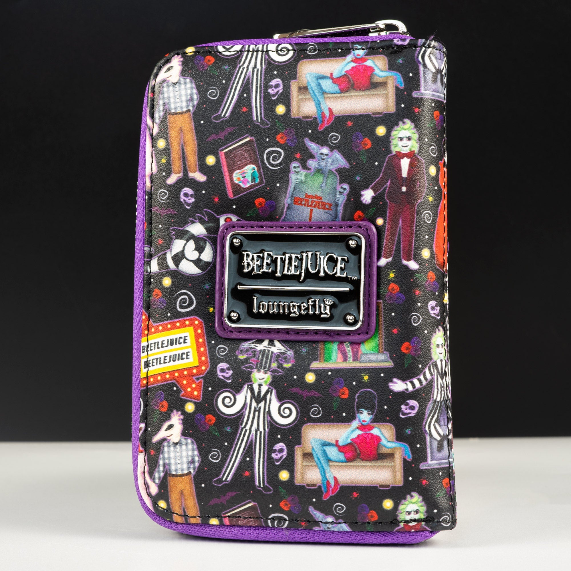 Loungefly x Beetlejuice Icons All Over Print Purse - GeekCore