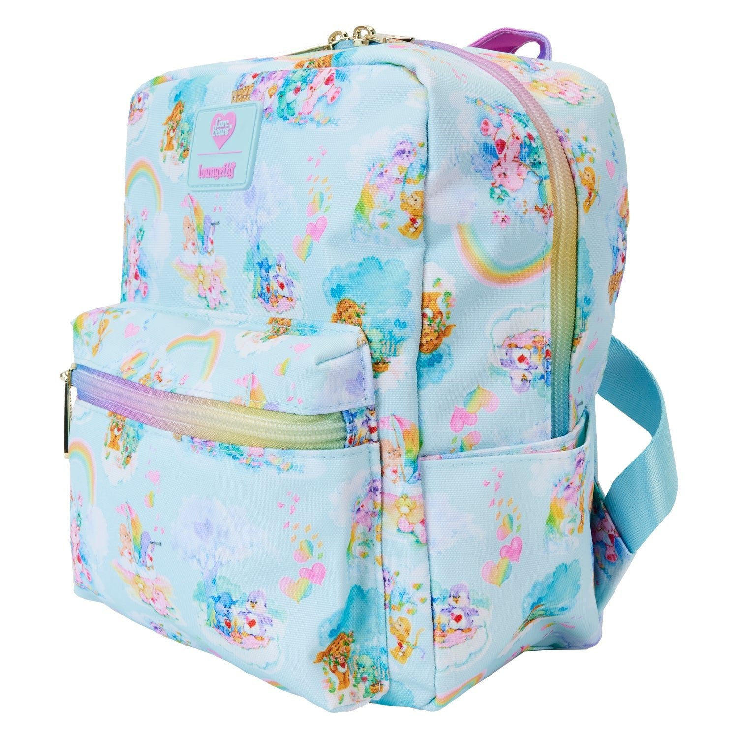 Loungefly x Care Bears Cousins AOP Nylon Small Square Mini Backpack - GeekCore