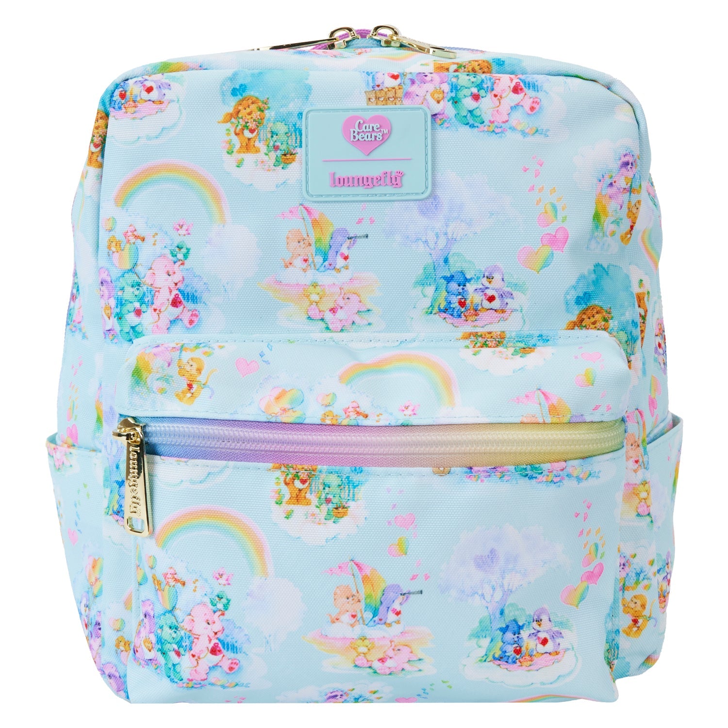 Loungefly x Care Bears Cousins AOP Nylon Small Square Mini Backpack - GeekCore