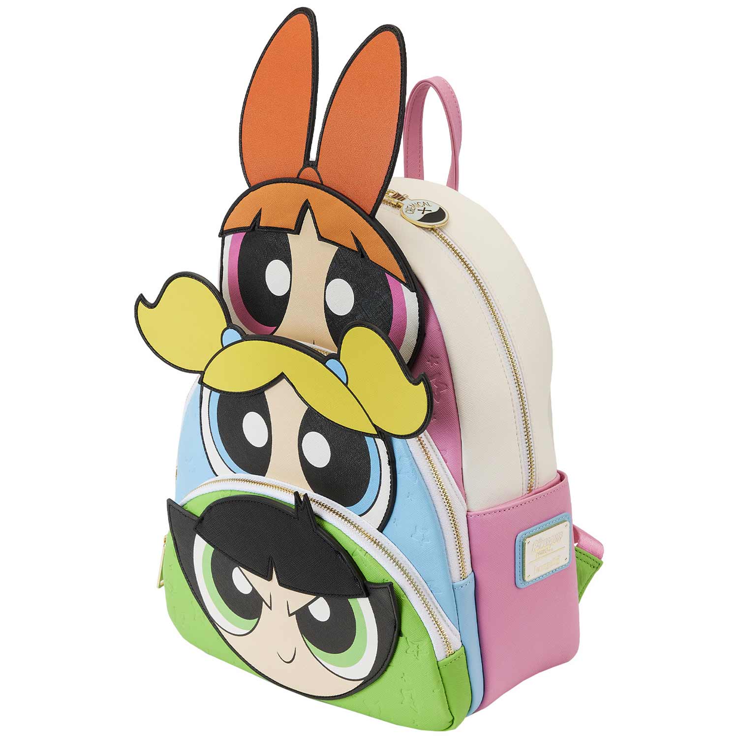 Loungefly x Cartoon Network Powerpuff Girls Triple Pocket Mini Backpack - GeekCore