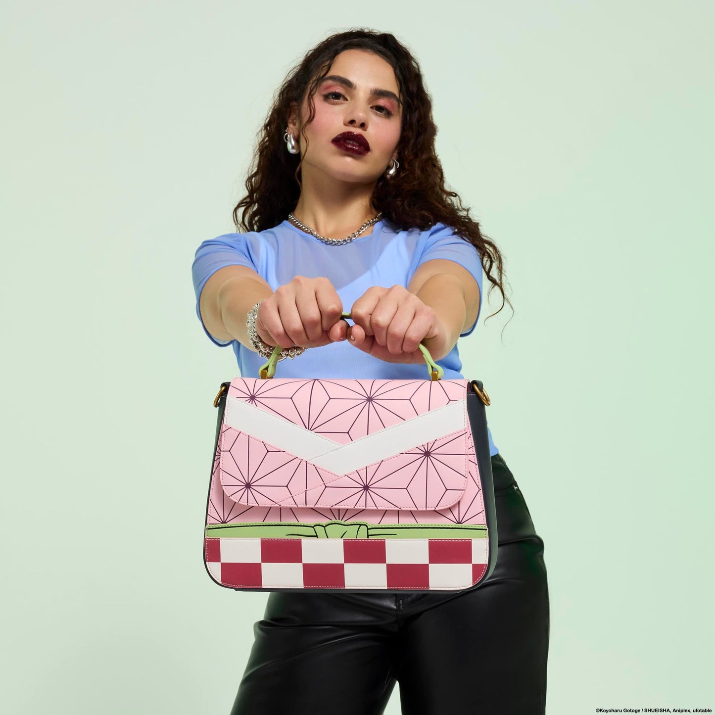 Loungefly x Demon Slayer Nezuko Kamado Cosplay Crossbody Bag - GeekCore