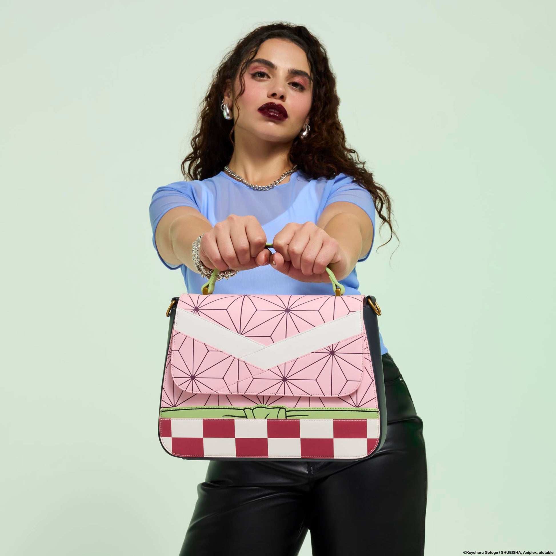 Loungefly x Demon Slayer Nezuko Kamado Cosplay Crossbody Bag - GeekCore