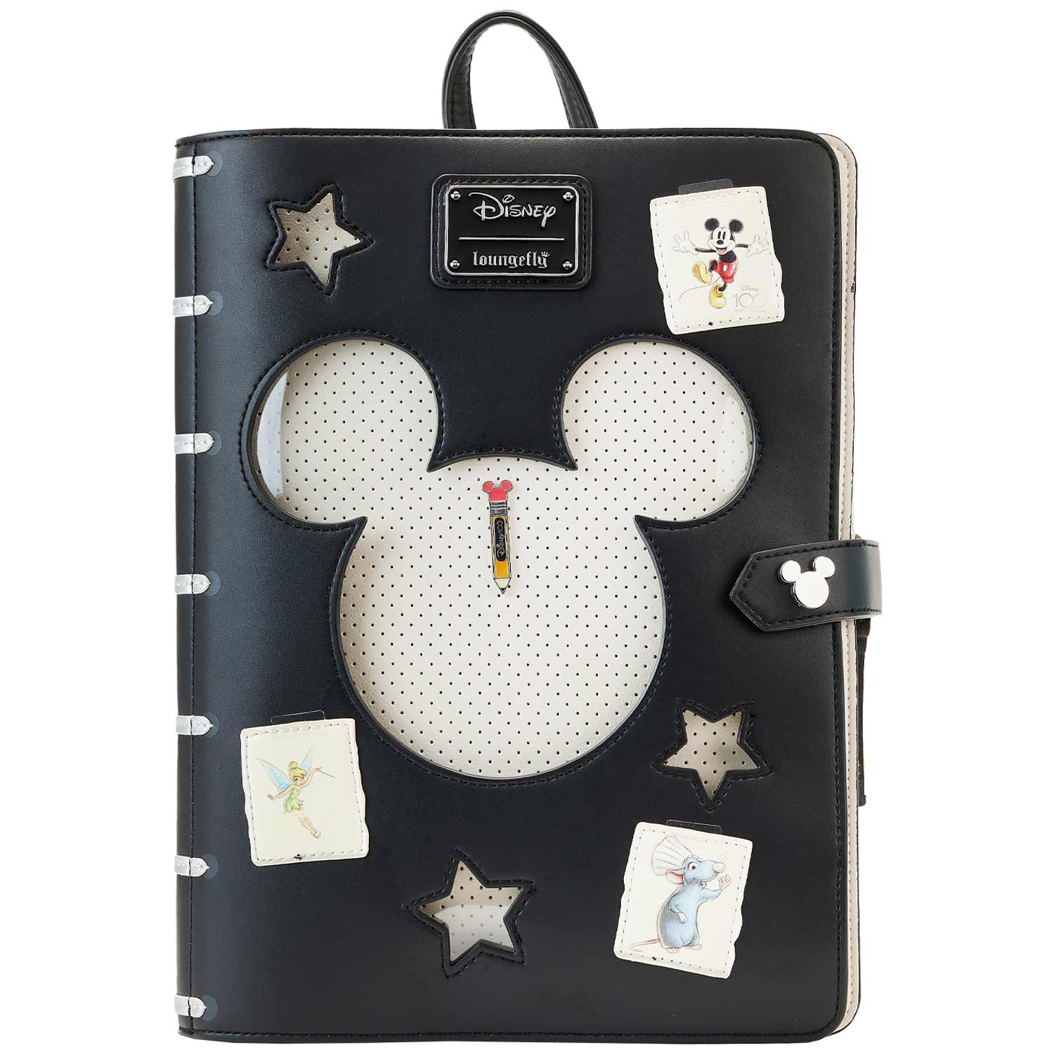 Loungefly x Disney 100th Anniversary Sketchbook Pin Trader Backpack - GeekCore