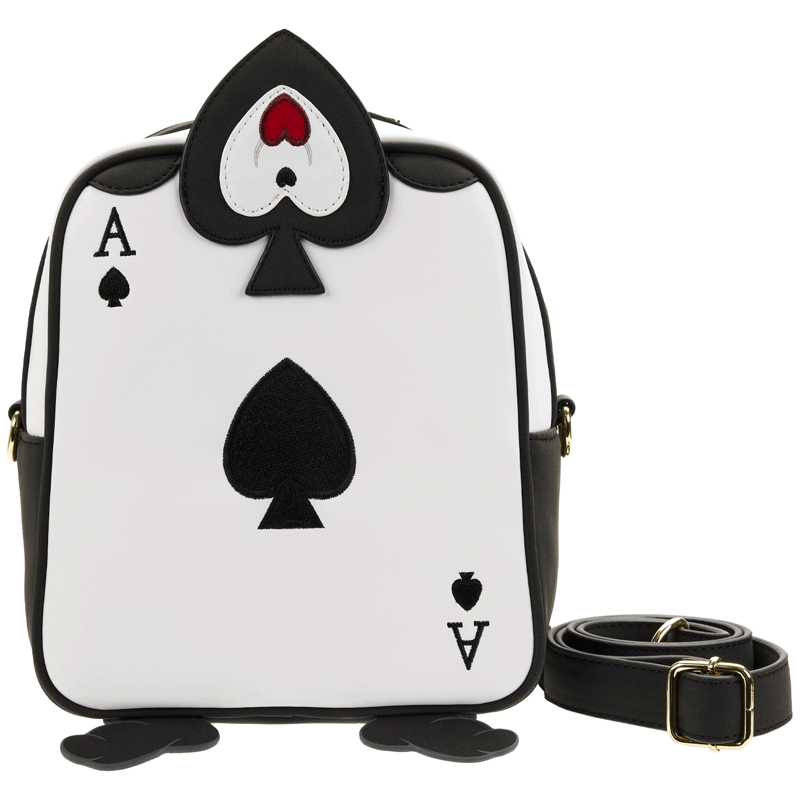 Loungefly x Disney Alice In Wonderland Ace of Spades Crossbody Bag - GeekCore