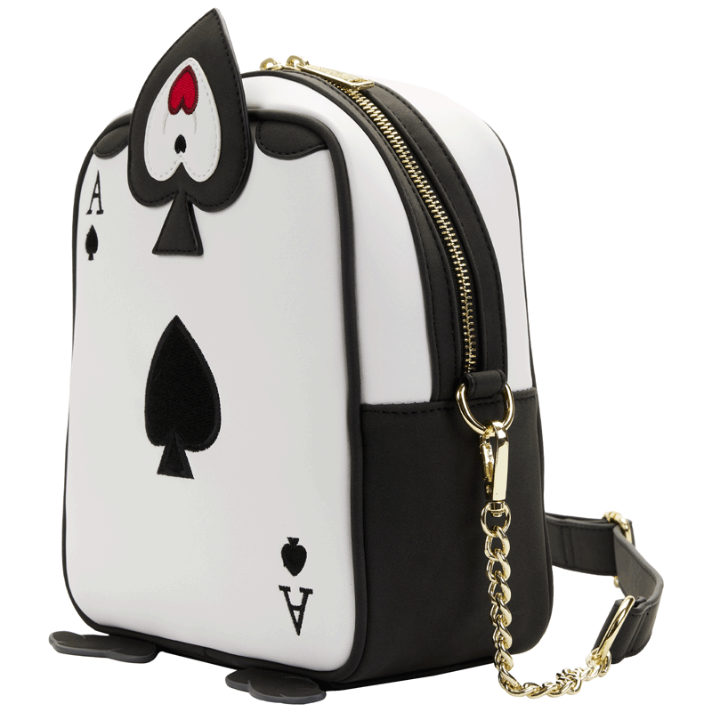 Loungefly x Disney Alice In Wonderland Ace of Spades Crossbody Bag - GeekCore