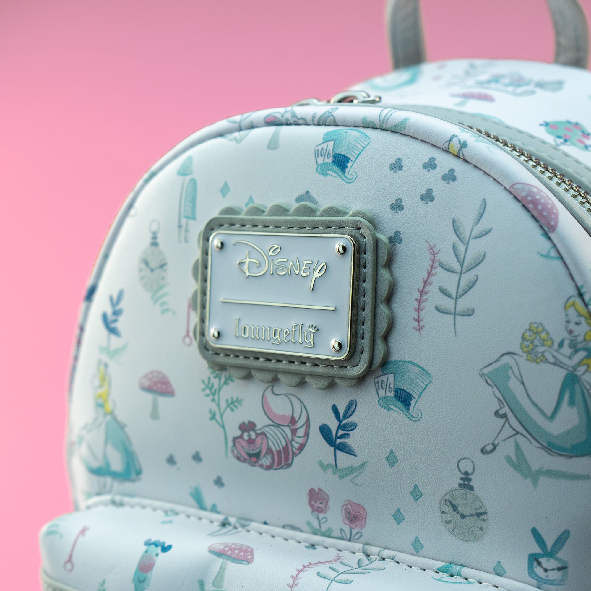 Loungefly x Disney Alice in Wonderland AOP Mini Backpack - GeekCore