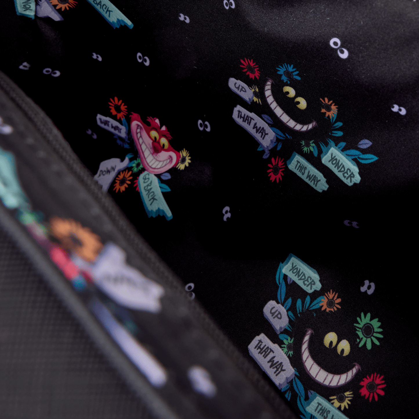 Loungefly x Disney Alice in Wonderland Cheshire Cat Floral Crossbody Bag - GeekCore
