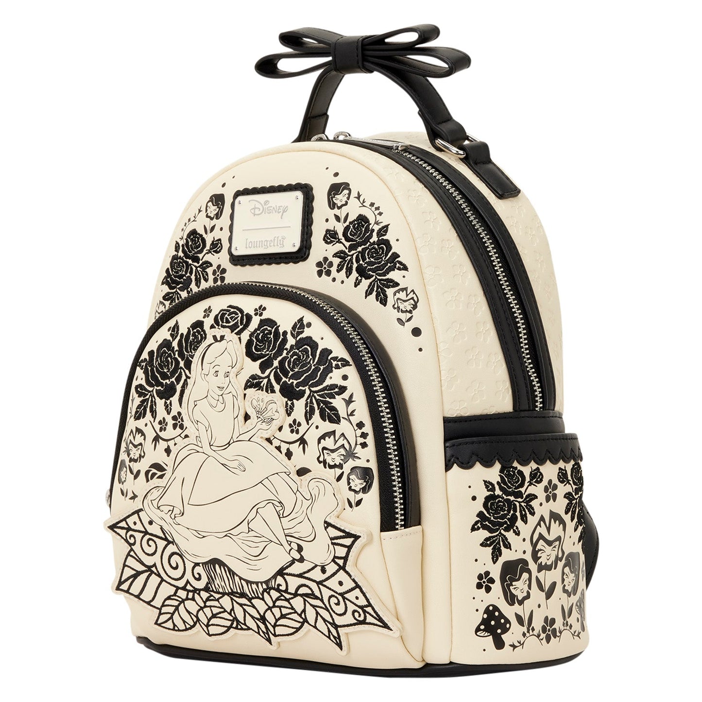 Loungefly x Disney Alice In Wonderland Embroidered Floral Mini Backpack - GeekCore
