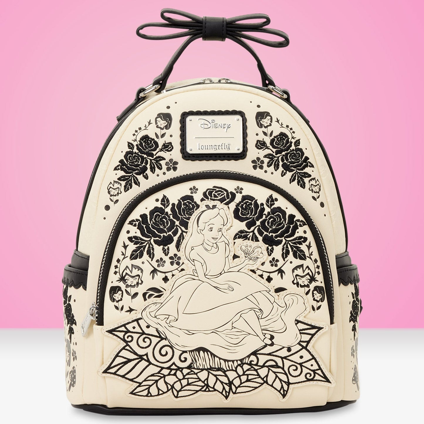 Loungefly x Disney Alice In Wonderland Embroidered Floral Mini Backpack - GeekCore