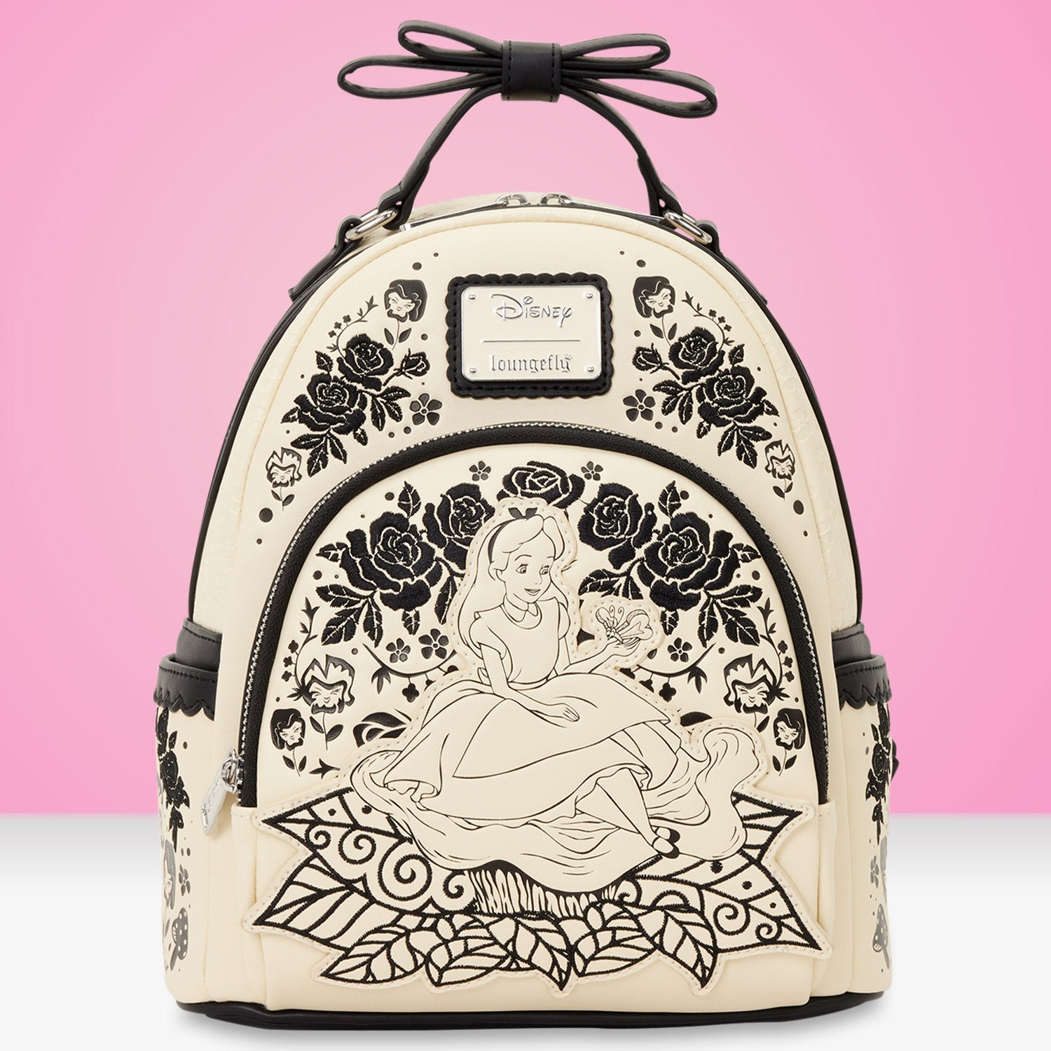 Loungefly x Disney Alice In Wonderland Embroidered Floral Mini Backpack - GeekCore