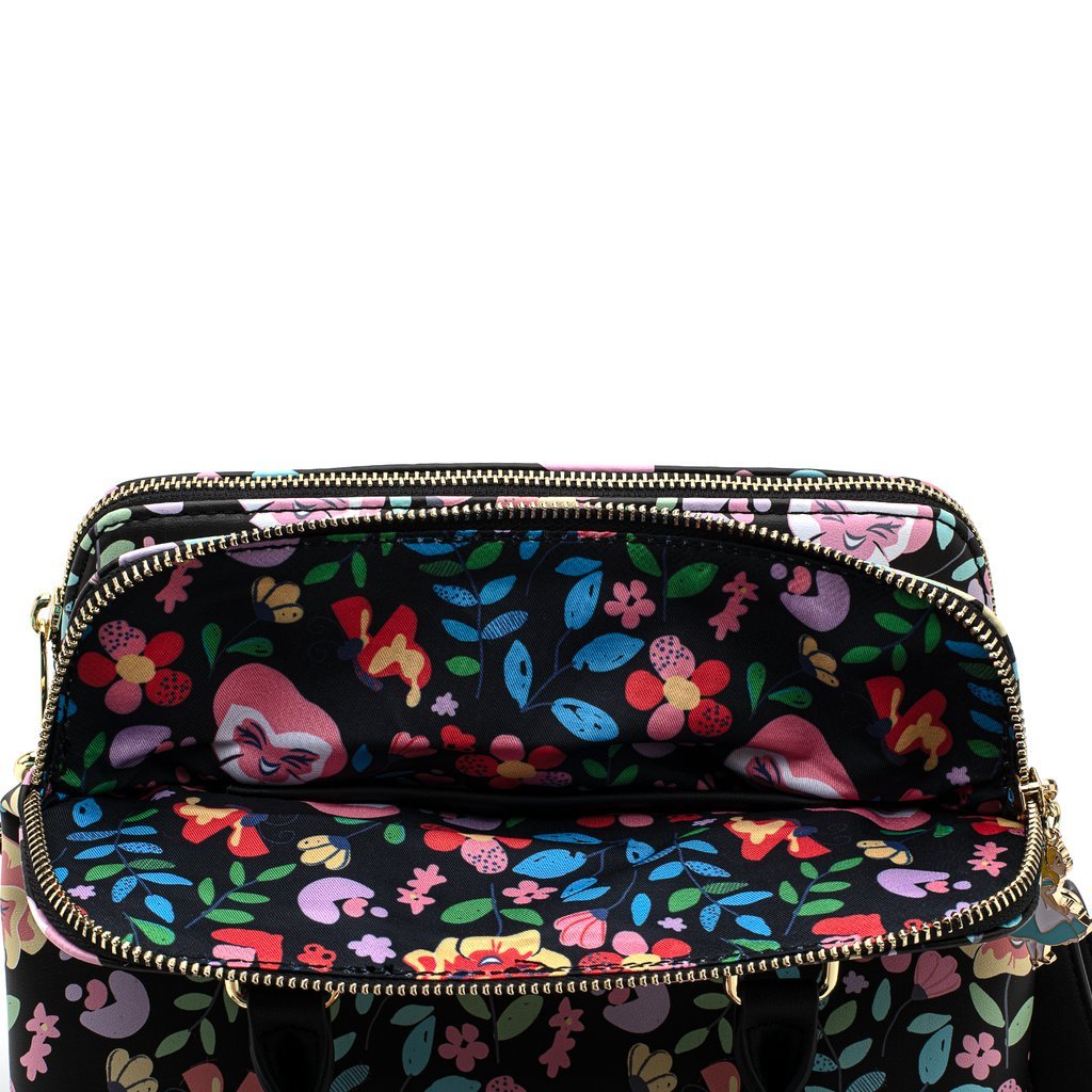 Loungefly X Disney Alice in Wonderland Flowers Cross Body Handbag - GeekCore