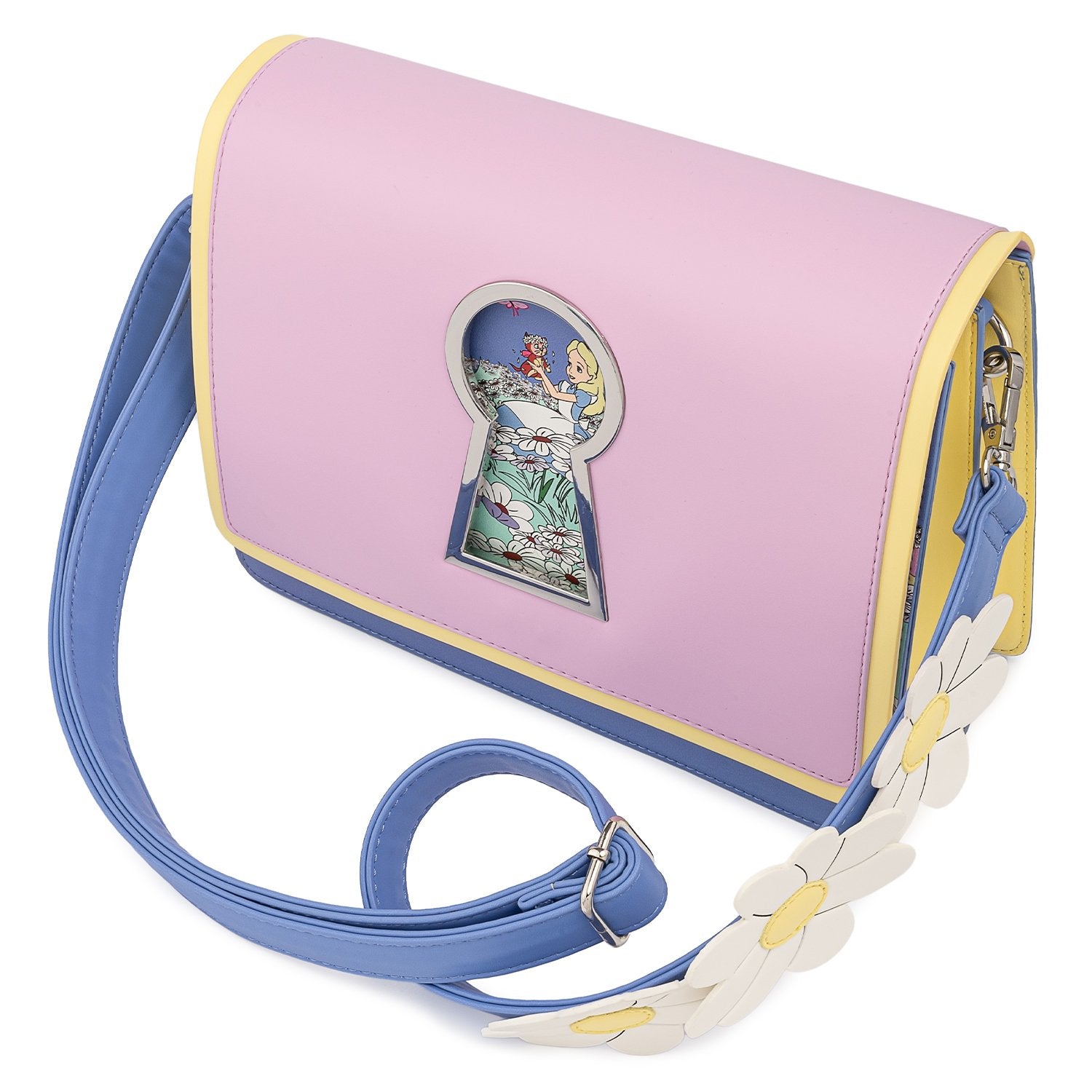 Loungefly x Disney Alice in Wonderland Key Hole Crossbody Bag - GeekCore