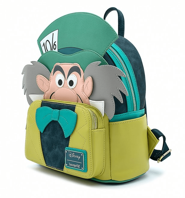 Loungefly X Disney Alice in Wonderland Mad Hatter Cosplay Mini Backpack - GeekCore