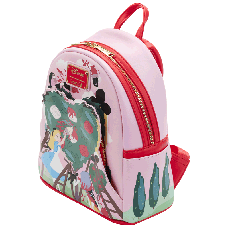 Loungefly x Disney Alice in Wonderland Painting The Roses Red Mini Backpack - GeekCore