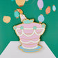 Loungefly x Disney Alice in Wonderland Unbirthday Cake Sliding 3 Inch Pin - GeekCore