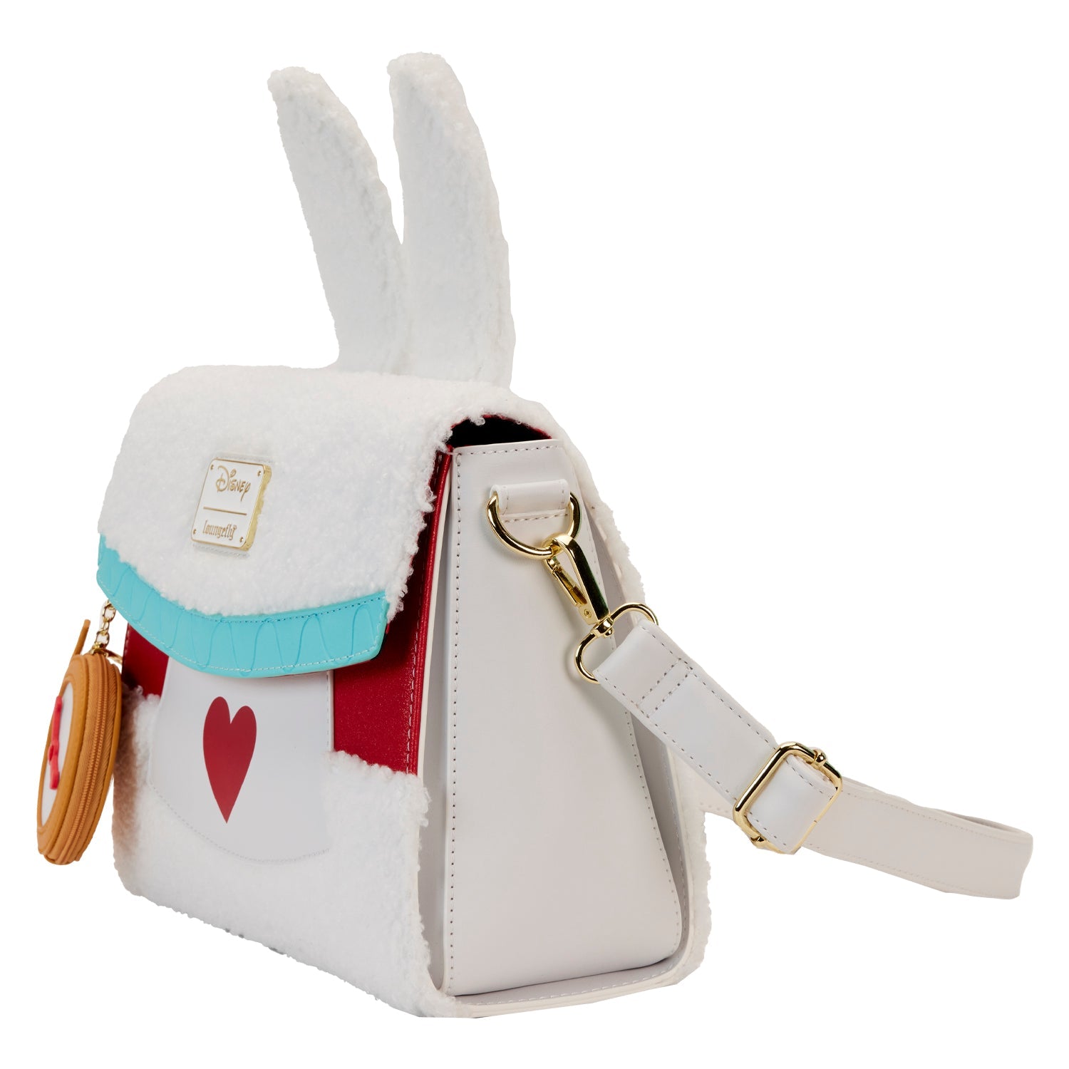 Loungefly x Disney Alice in Wonderland White Rabbit Cosplay Crossbody Bag - GeekCore