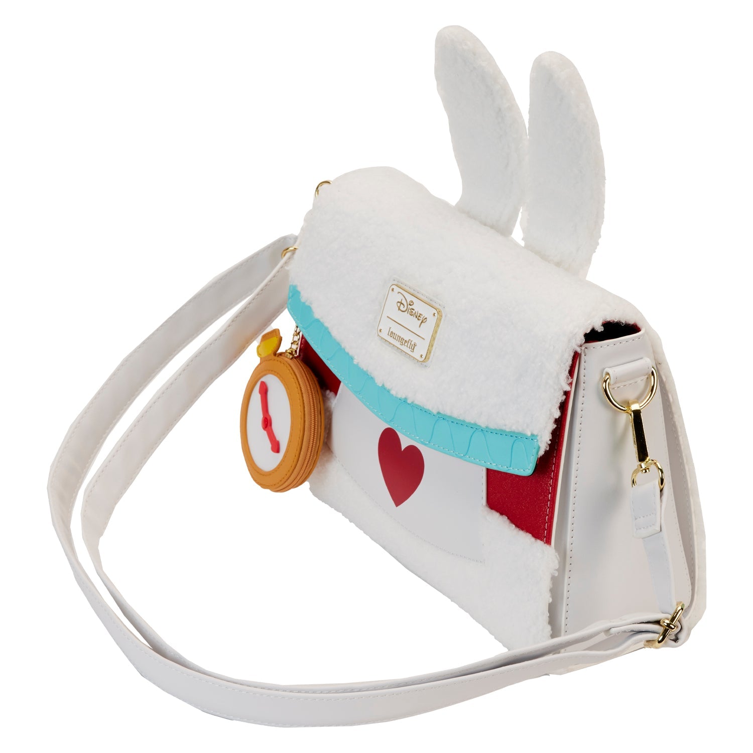 Loungefly x Disney Alice in Wonderland White Rabbit Cosplay Crossbody Bag - GeekCore