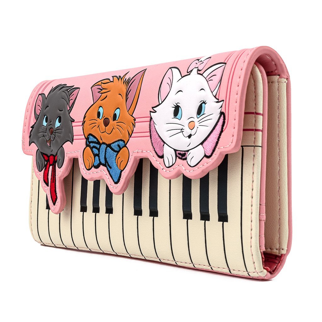 Loungefly x Disney Aristocats Piano Tri - Fold Purse - GeekCore