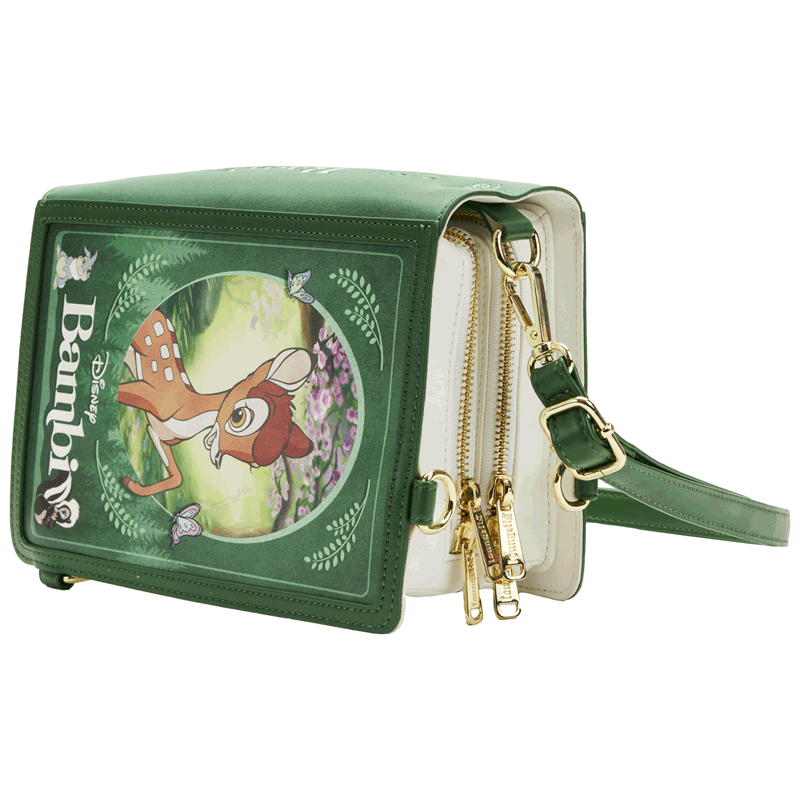 Loungefly x Disney Bambi Book Convertible Crossbody Bag - GeekCore