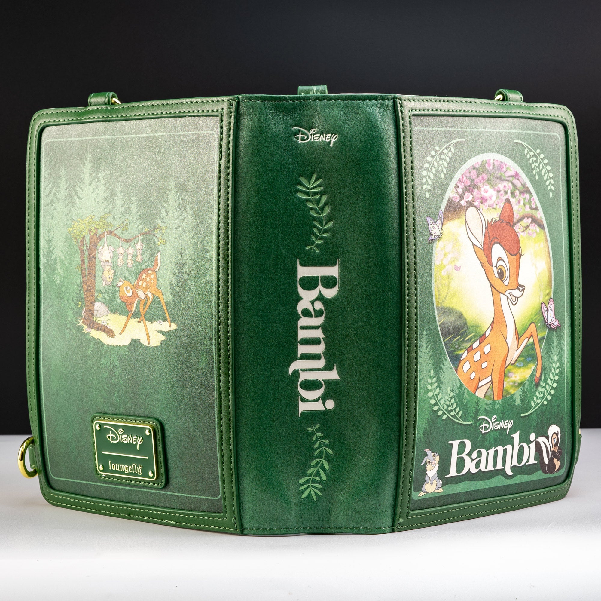 Loungefly x Disney Bambi Book Convertible Crossbody Bag - GeekCore