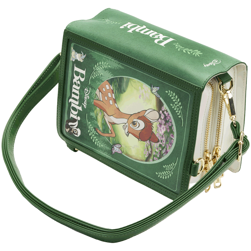 Loungefly x Disney Bambi Book Convertible Crossbody Bag - GeekCore