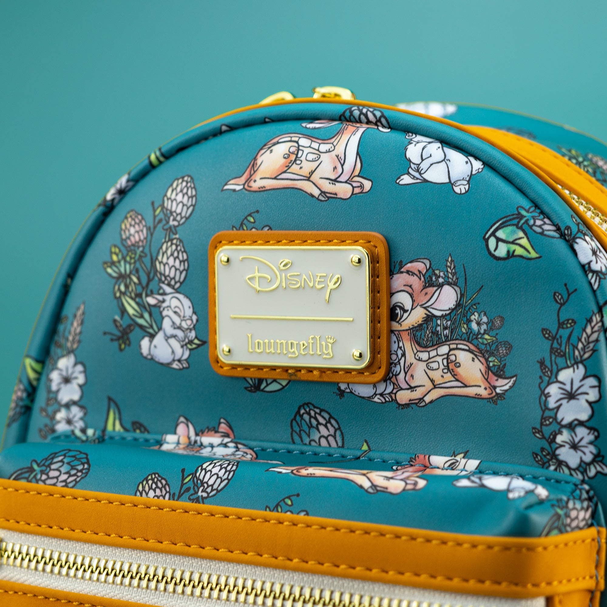 Loungefly x Disney Bambi Floral All Over Print Mini Backpack - GeekCore