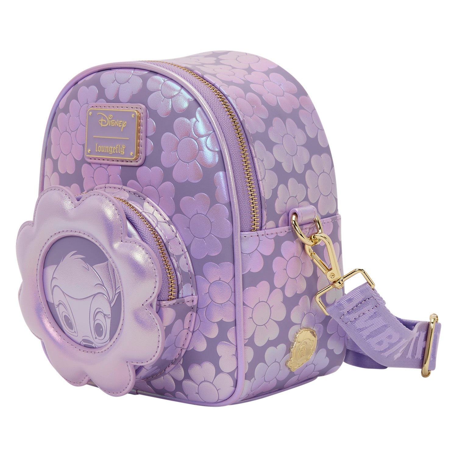 Loungefly x Disney Bambi Micro Convertible Mini Backpack & Crossbody Bag - GeekCore