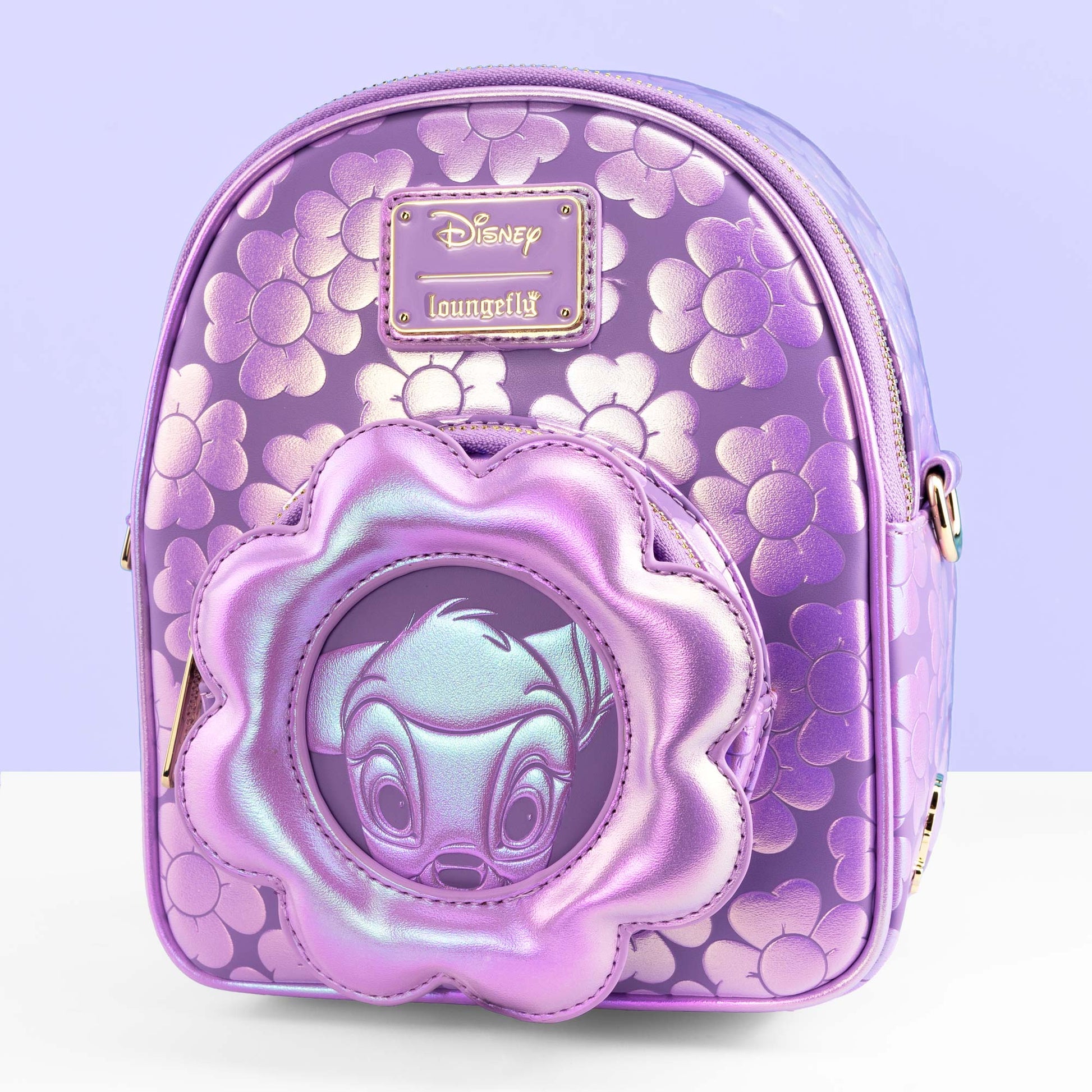 Loungefly x Disney Bambi Micro Convertible Mini Backpack & Crossbody Bag - GeekCore