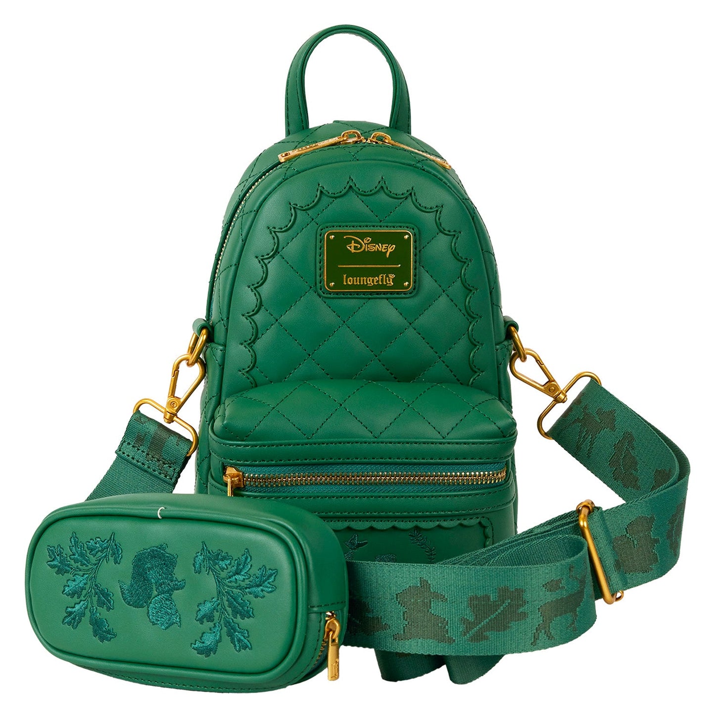 Loungefly x Disney Bambi Quilted Convertible Sling Bag - GeekCore