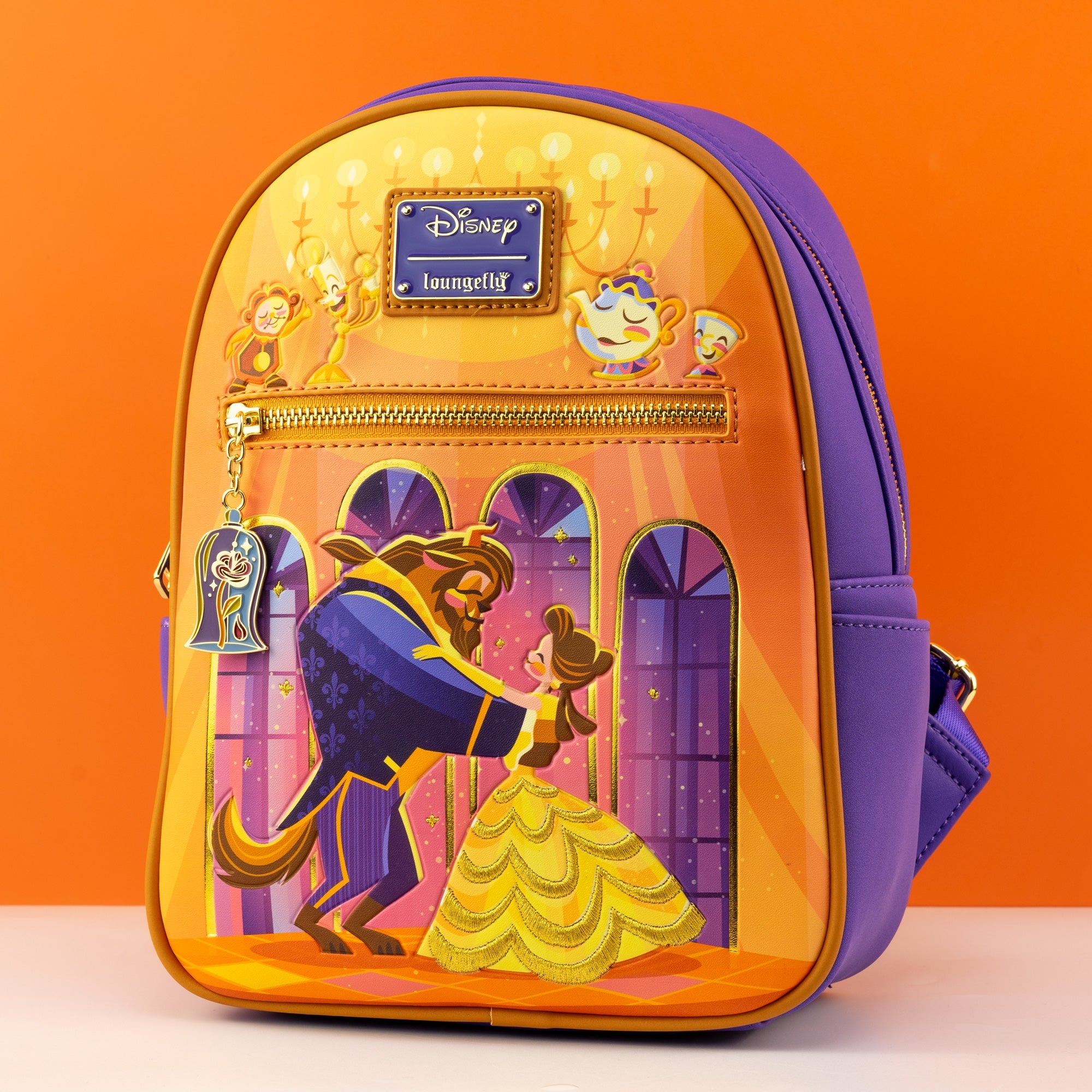 Loungefly x Disney Beauty and the Beast Ballroom Scene Mini Backpack - GeekCore