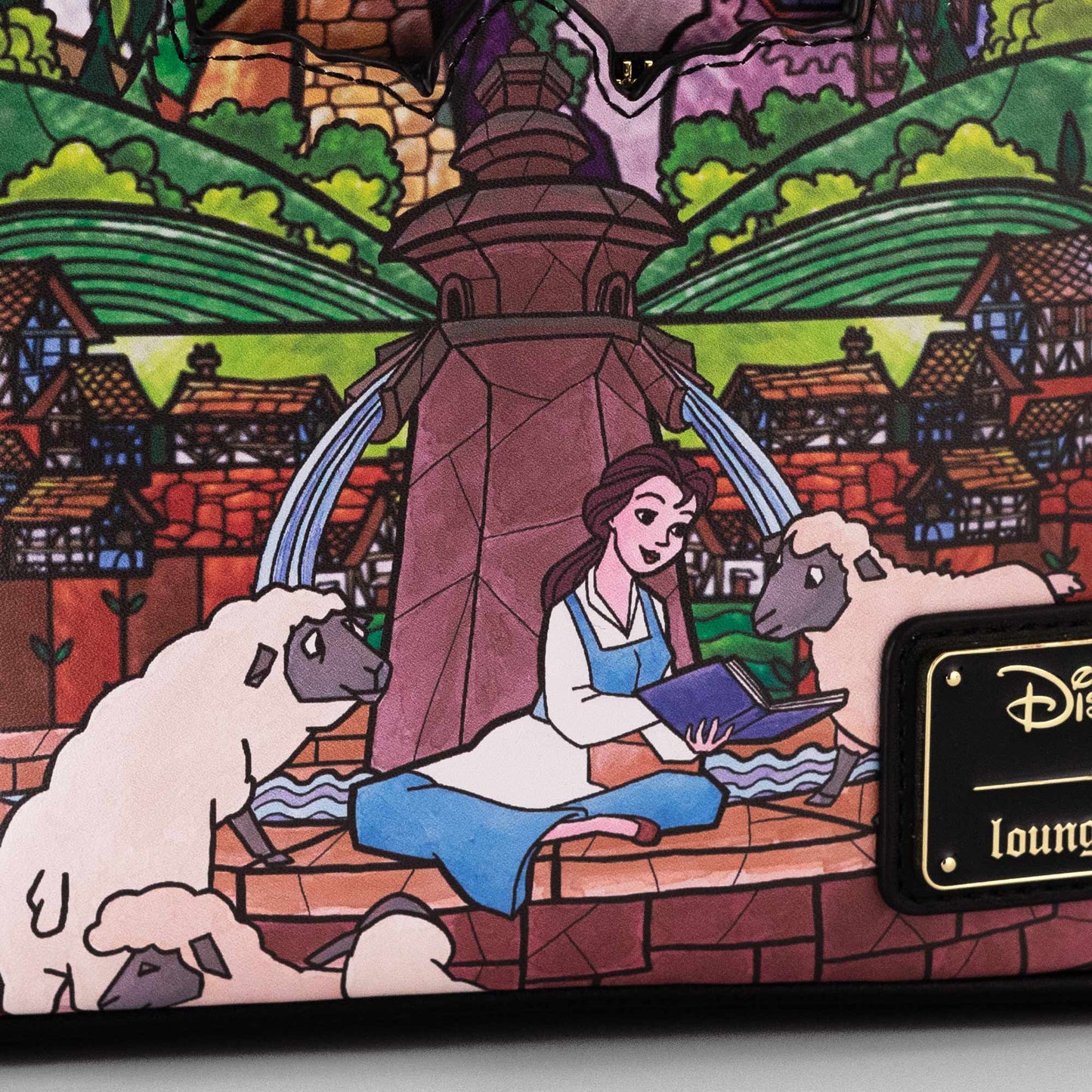 Loungefly x Disney Beauty and the Beast Belle Castle Mini Backpack - GeekCore