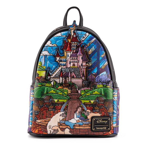 Loungefly x Disney Beauty and the Beast Belle Castle Mini Backpack - GeekCore