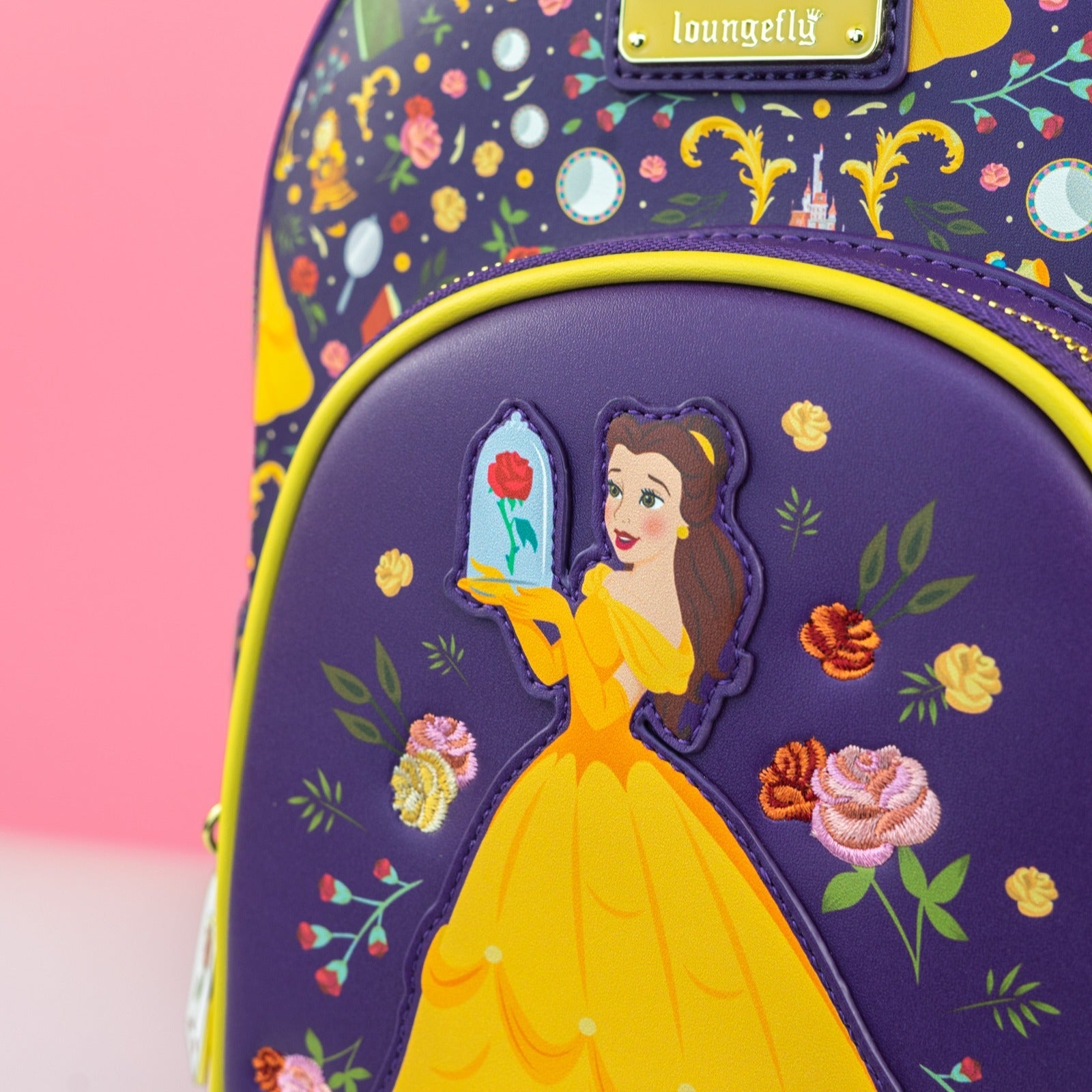 Loungefly x Disney Beauty and The Beast Belle Film Icons Mini Backpack - GeekCore