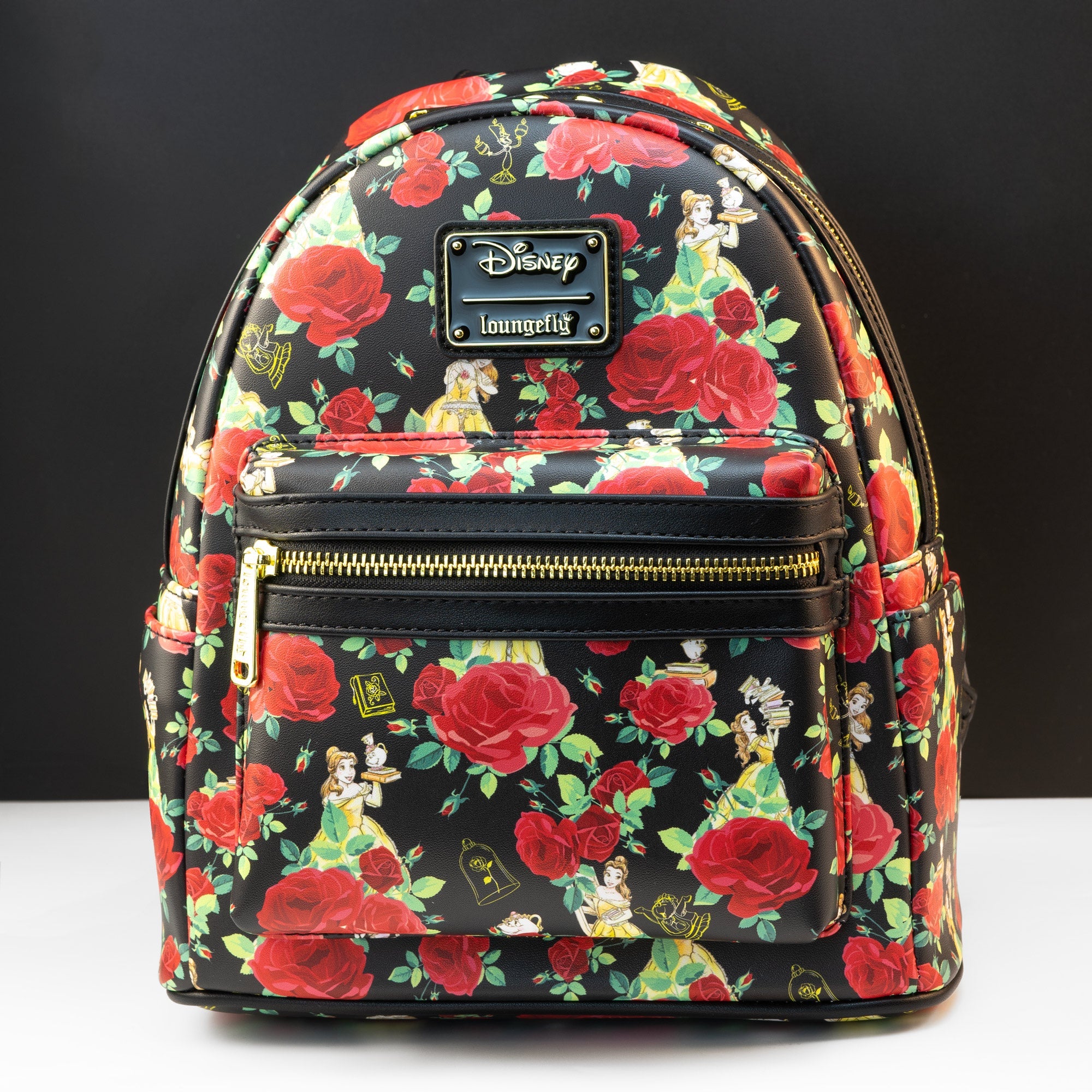 Loungefly x Disney Beauty and the Beast Belle Roses Mini Backpack - GeekCore