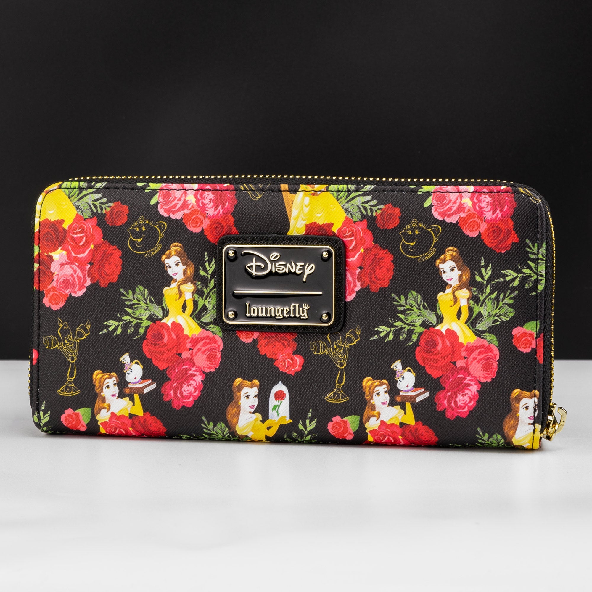 Loungefly x Disney Beauty and the Beast Belle Roses Purse - GeekCore